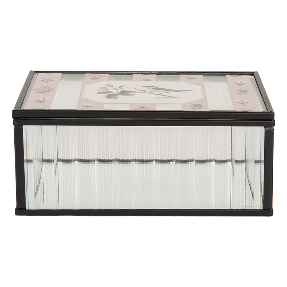 [6Y5950] Dekorative Aufbewahrungsbox Transparent 15x10x6 cm