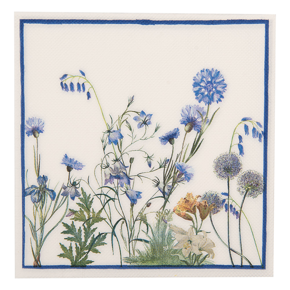 [73075] Tovaglioli di carta Bianco Blu 33x33 cm (20)