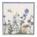 Papierservietten Weiß Blau 33x33 cm (20)