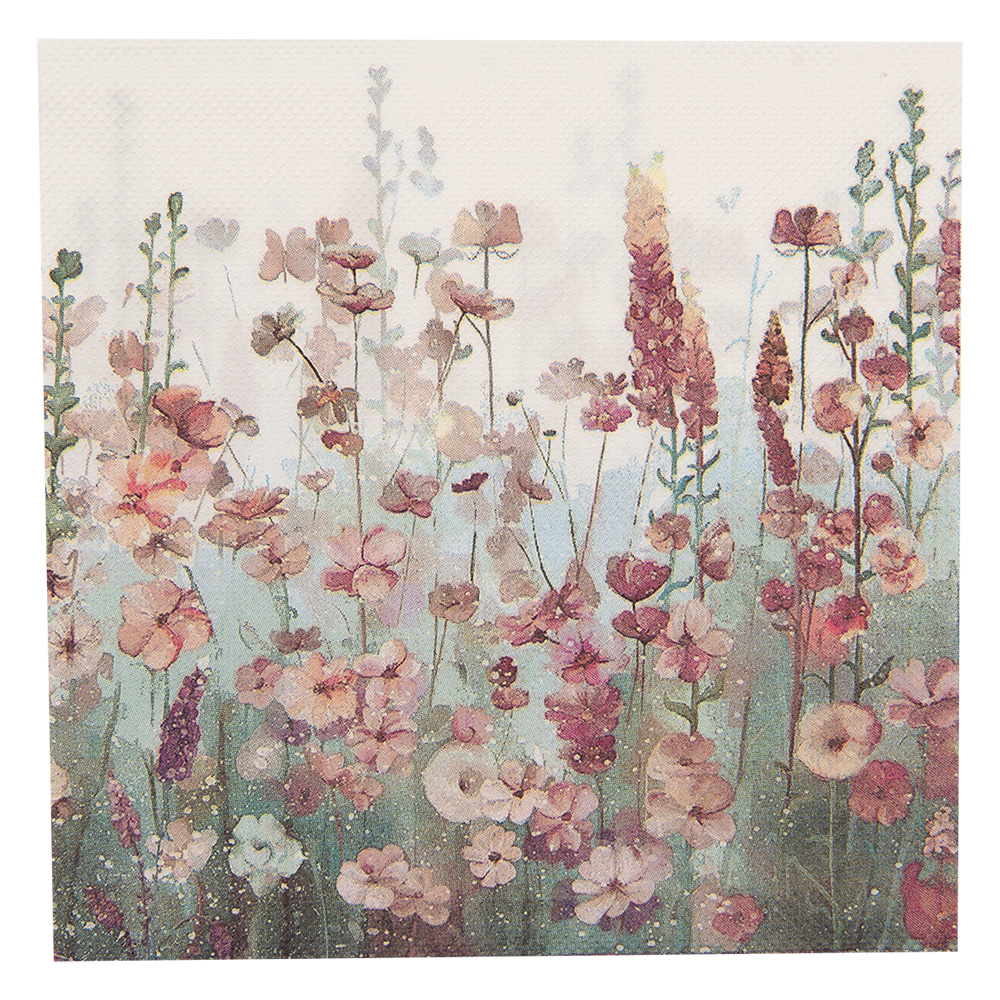 [73077] Tovaglioli di carta Bianco Rosa 33x33 cm (20)
