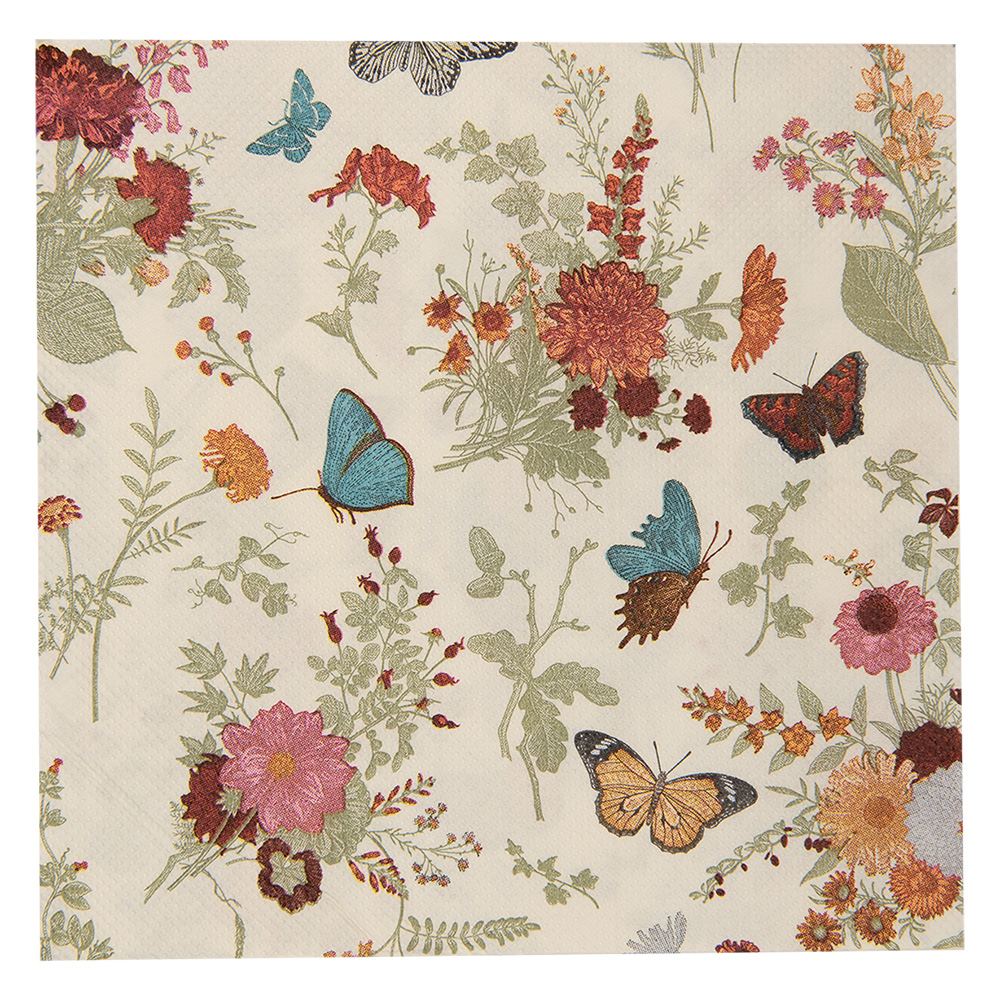 [73081] Papierservietten Beige Rosa 33x33 cm (20)