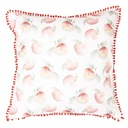 Cushion Cover White, Red 40x40 cm