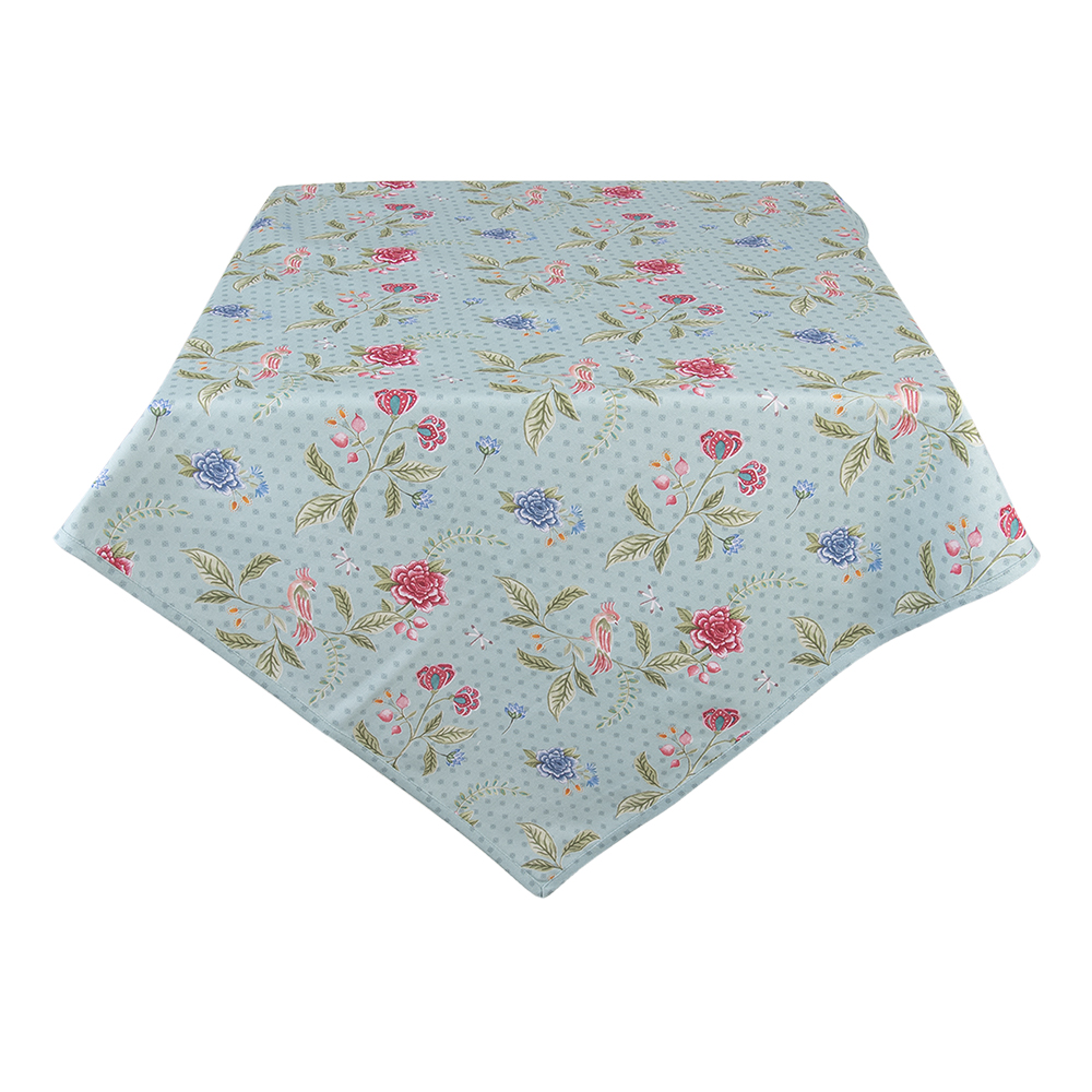[BLW15] Tischdecke Quadratisch Blau, Grün 150x150 cm