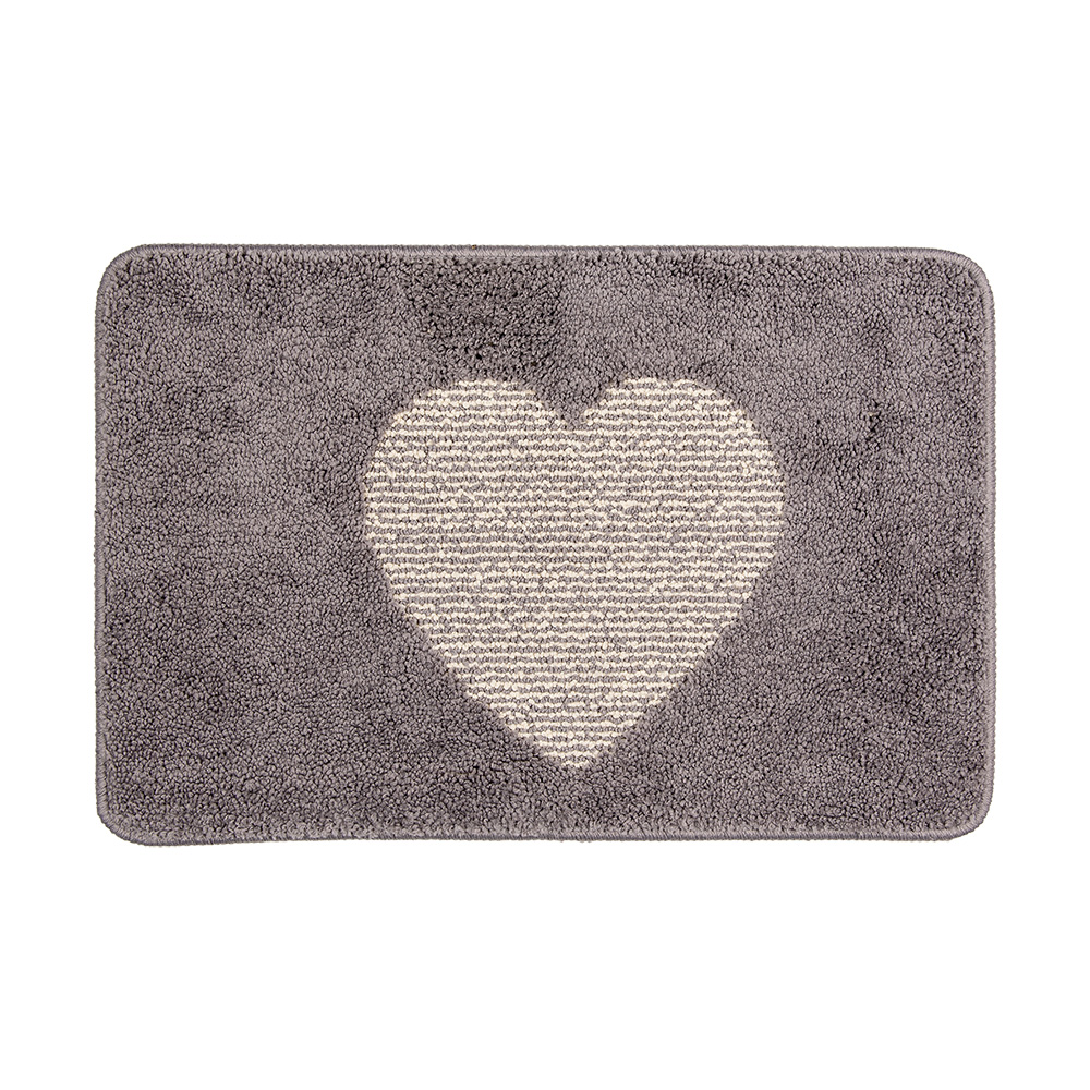 [BM0007G] Tappetino per bagno Grigio 58x38x1 cm