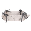 Brotkörbchen Beige Grau 35x35x8 cm