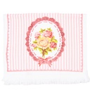 Asciugamano Ospite Bianco, Rosa 40x66 cm