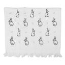 Guest Towel White Grey 40x66 cm
