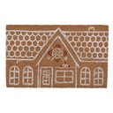 Doormat Inside Brown White 75x45x1 cm