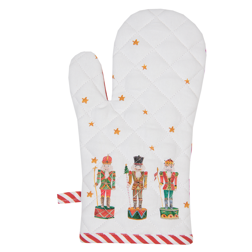 [HLC44K] Gant de cuisine enfant Blanc Rouge 12x21 cm