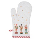 Guanto forno bambino Bianco Rosso 12x21 cm