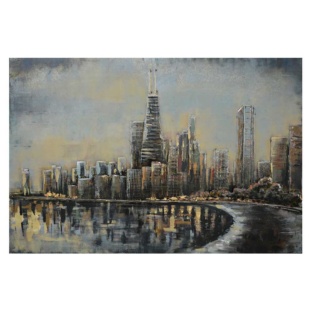 [JJWA00089] Décoration murale Gris 120x4x80 cm