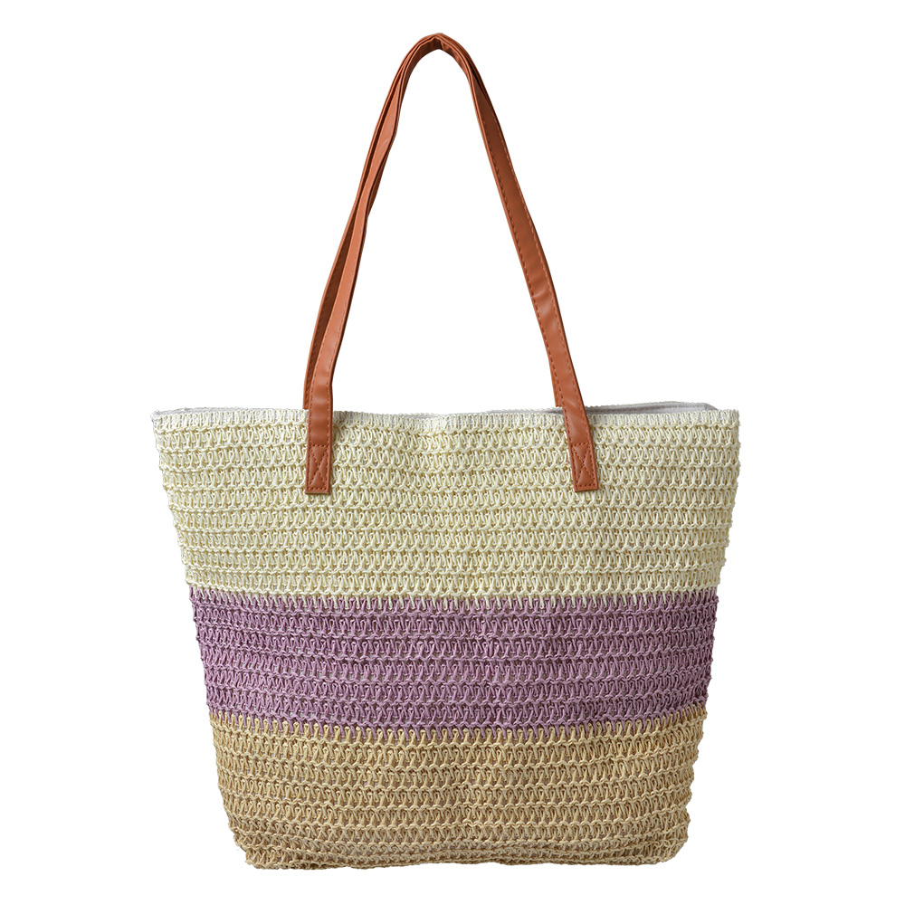 [JZBG0281] Dame Tasche Beige Rosa 50x13x40 cm