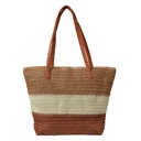 Handbag Women Beige Brown 50x13x40 cm