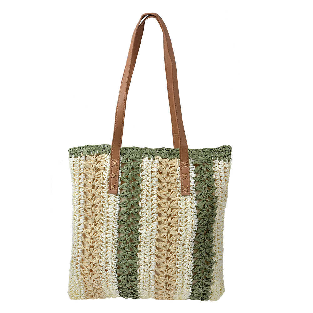 [JZBG0303] Dame Tasche Beige Grün 36x2x40 cm