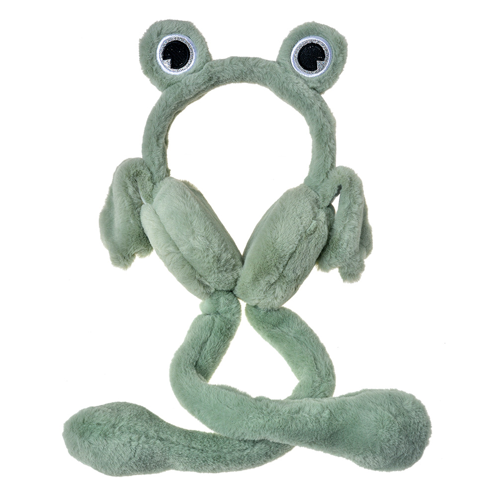 [JZCEW0010GR] Paraorecchie kind met beweegbare oren groen