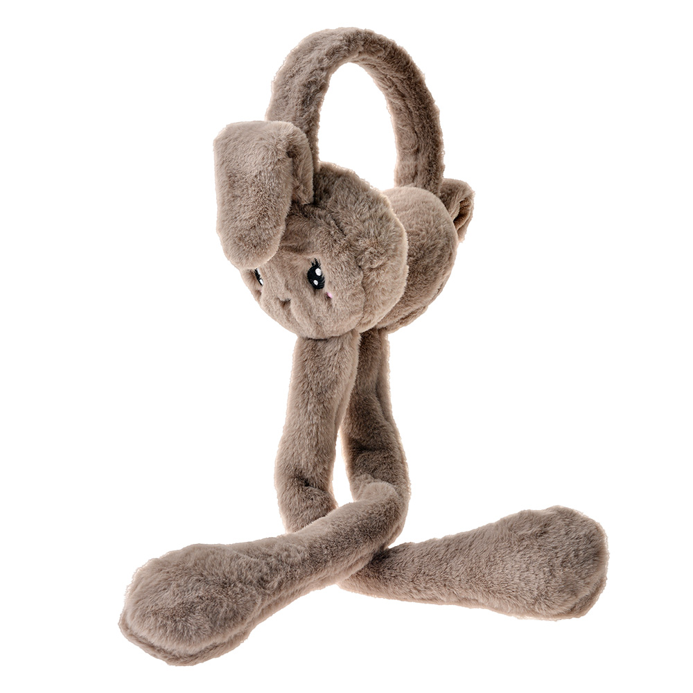 Cache-oreilles kind met beweegbare oren grijs