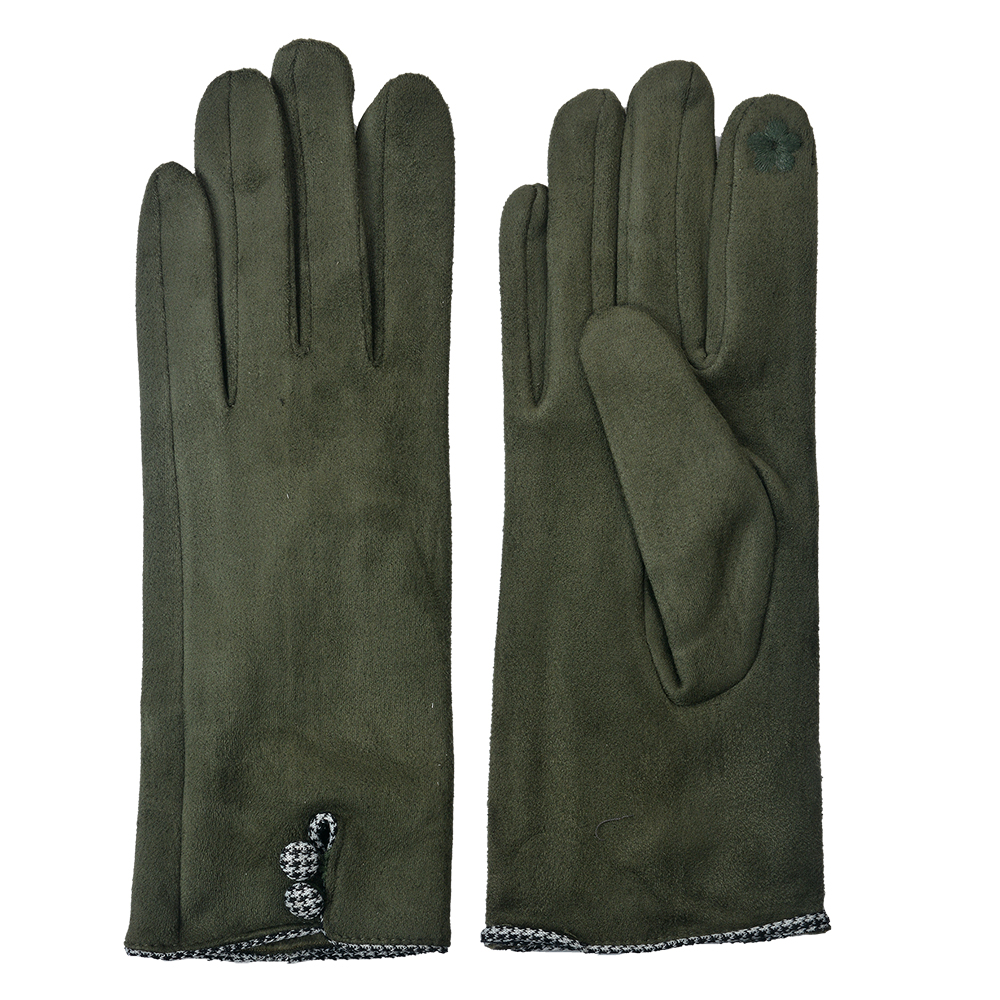 [JZGL0036GR] Gants d'hiver Vert 8x24 cm