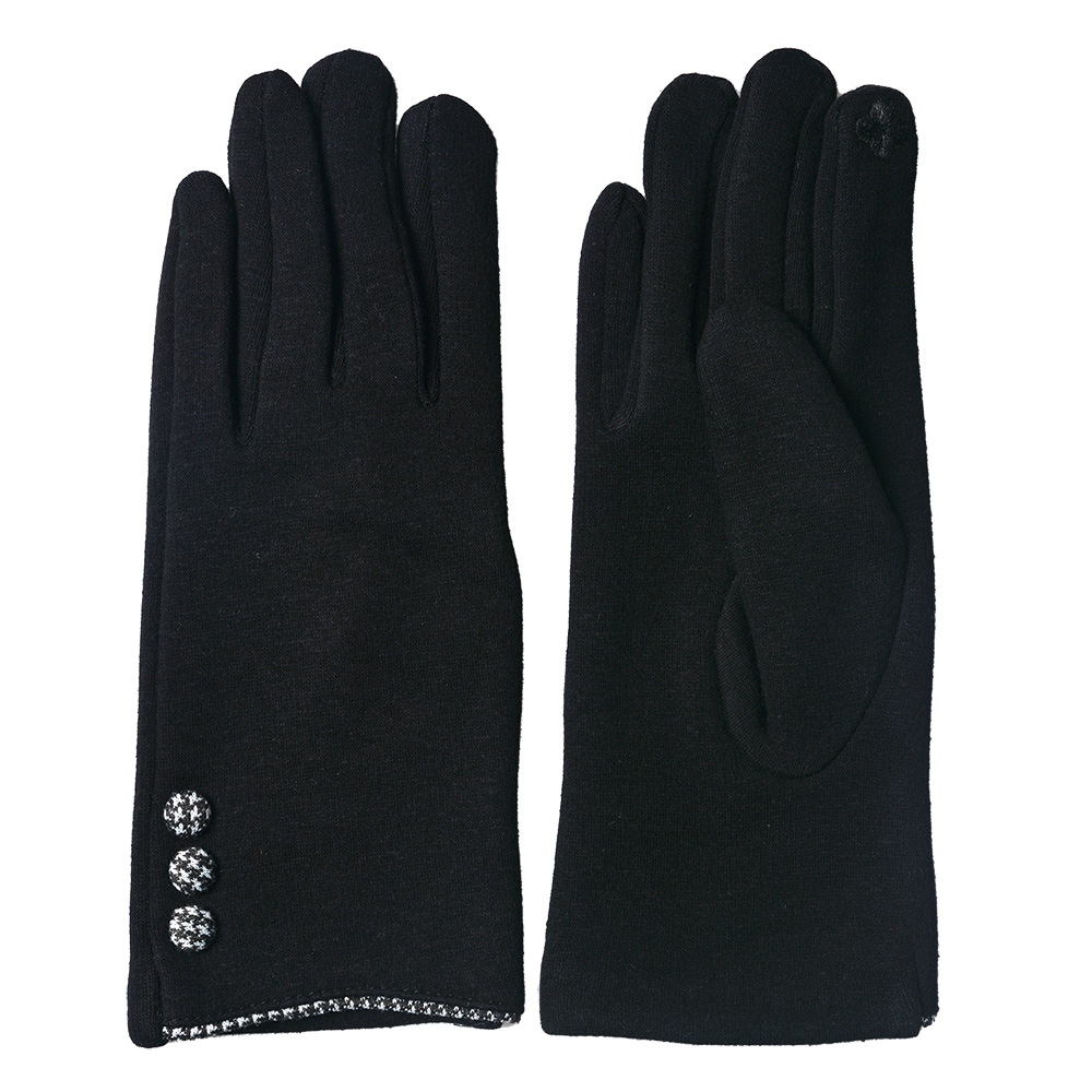 [JZGL0048Z] Guanti Donna Nero 8x24 cm
