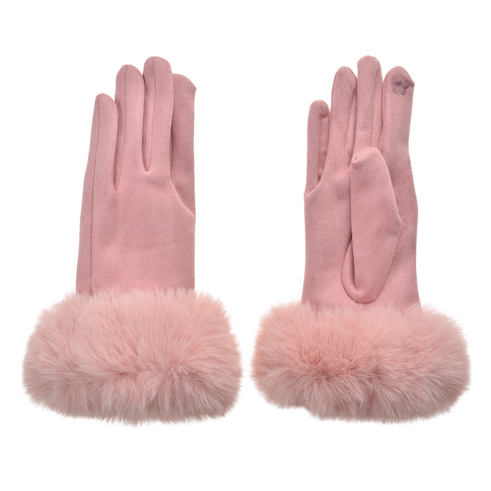 [JZGL0079P] Winter Gloves Pink 9x24 cm