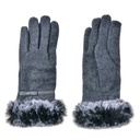 Handschuhe Winter Grau 9x23 cm