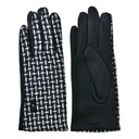 Handschuhe Winter Schwarz Weiß 9x23 cm