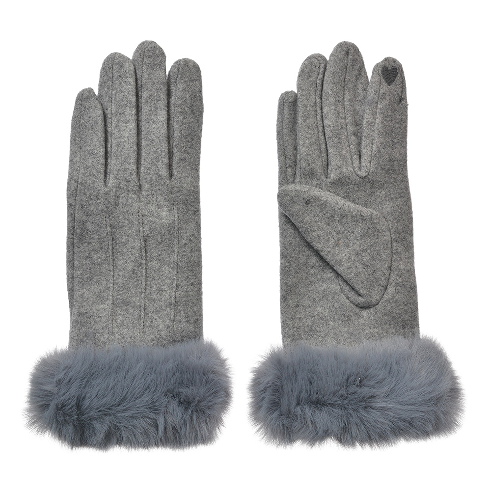 Handschoenen 9x23 cm grijs