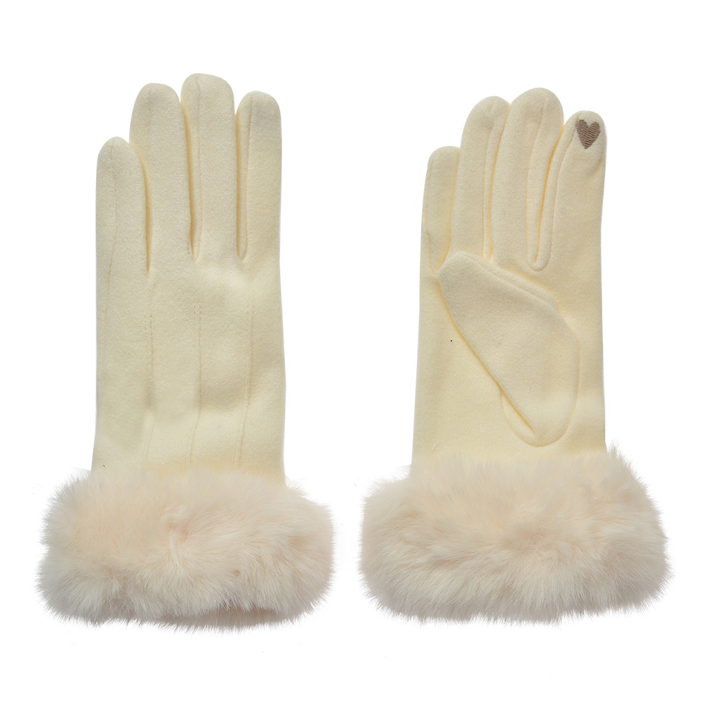 [JZGL0112W] Handschoenen 9x23 cm wit
