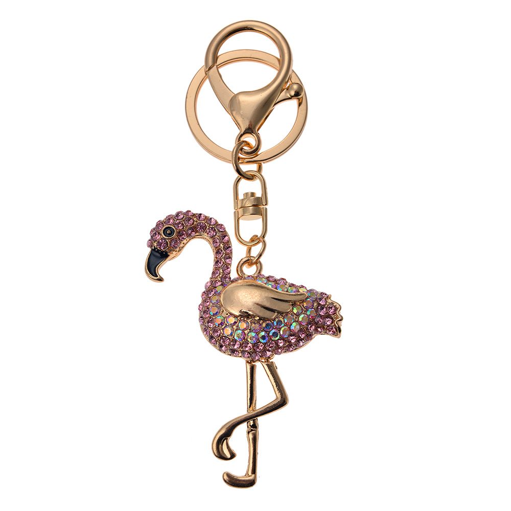 [JZKC0080] Porte-clés flamingo roze