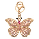 Keychain 6x2x8 cm goudkleurig