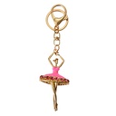 Porte-clés 4x2x8 cm goudkleurig