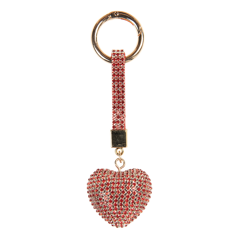 [JZKC0217] Sleutelhanger rood 4x3x13 cm
