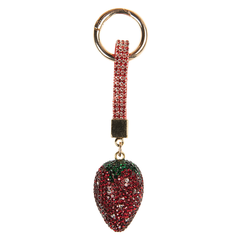 [JZKC0220] Sleutelhanger rood 3x3x14 cm