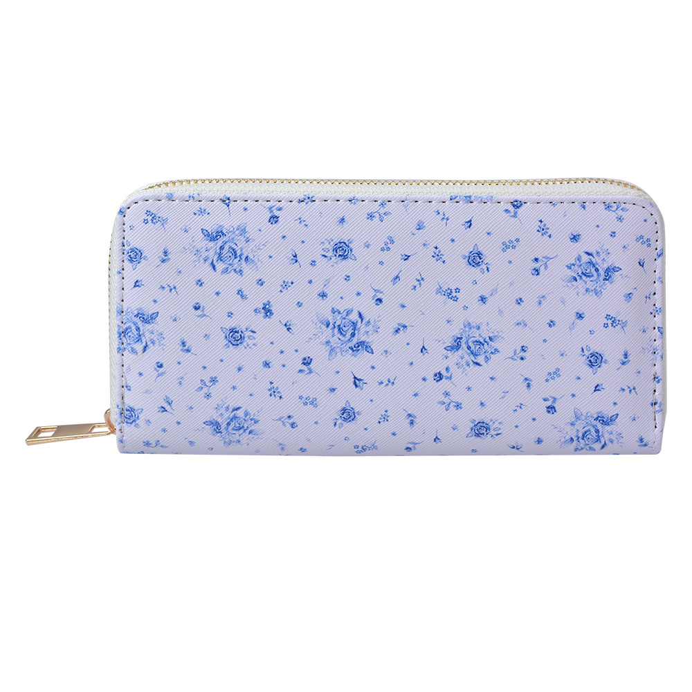 [JZPUBRB-03] Wallet White, Blue 10x19 cm