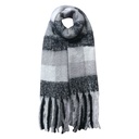 Winterschal Damen Schwarz 50x180 cm