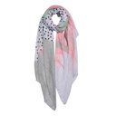 Scarf Women Print Grey 85x180 cm
