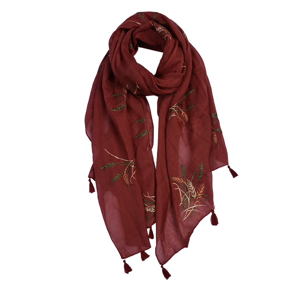 [JZSC0651R] Écharpe 70x180 cm rood
