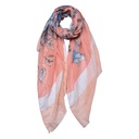 Foulard femme impirmée Rose 85x180 cm