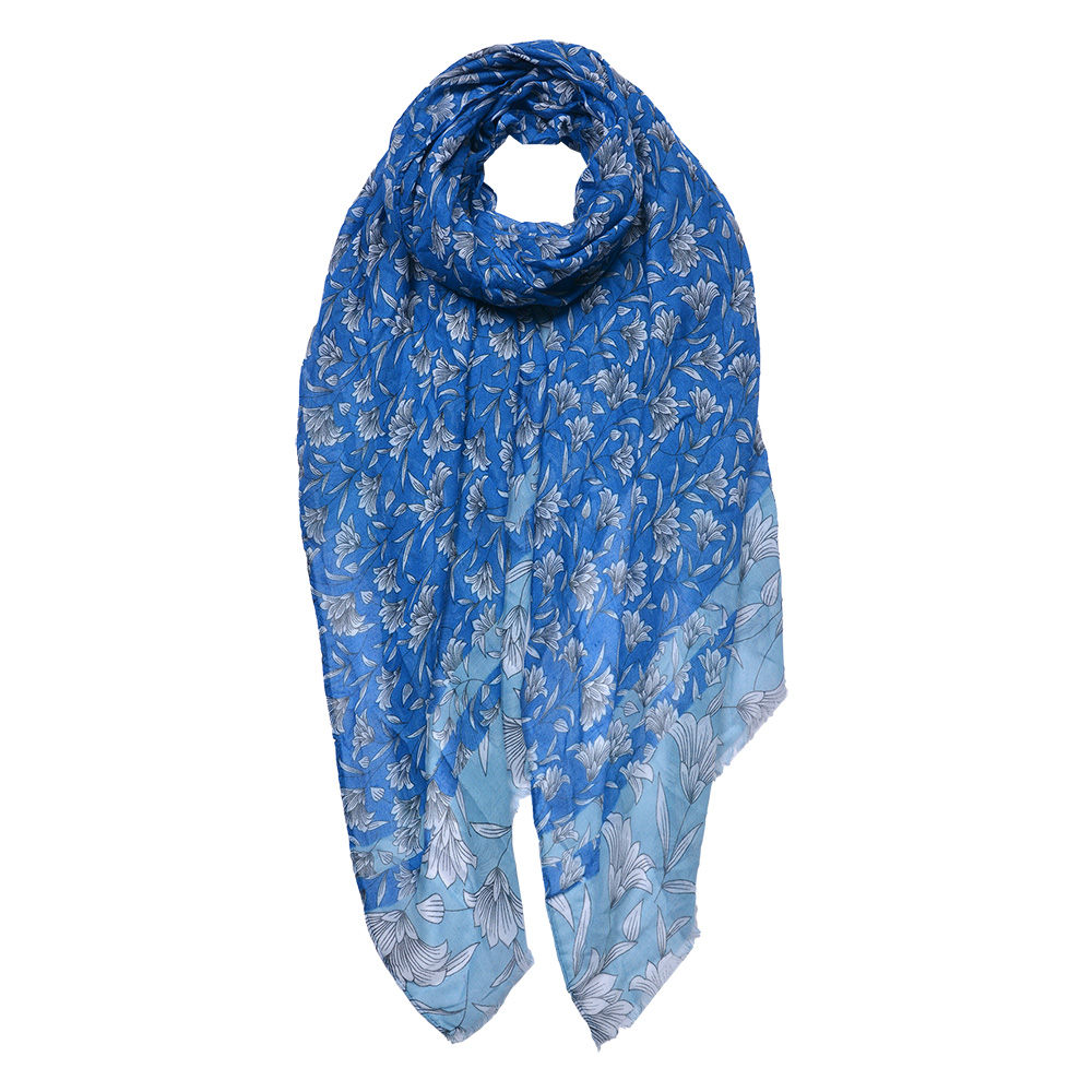 [JZSC0685BL] Schal 85x180 cm blauw