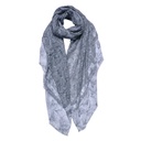 Schal Damen Muster Grau 85x180 cm