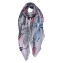 Foulard femme impirmée Beige 85x180 cm