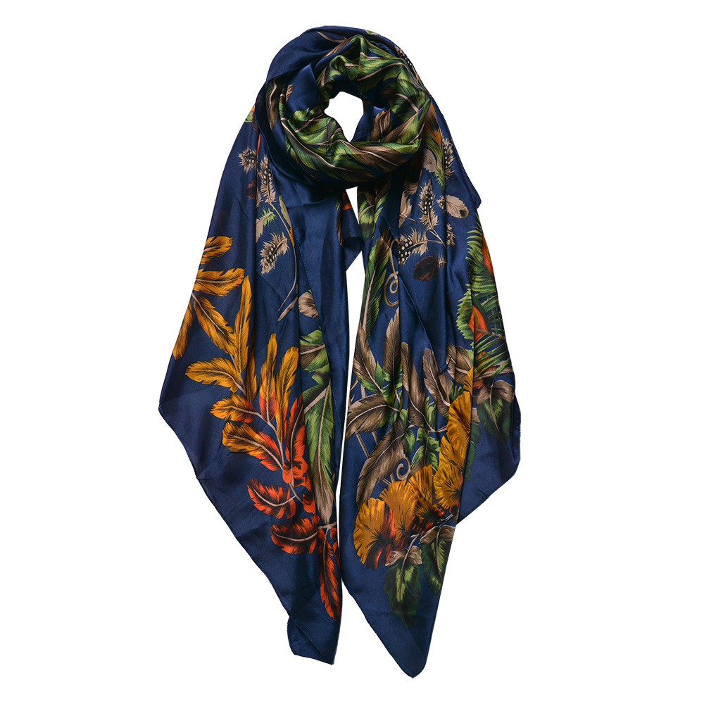 [JZSC0710BL] Sciarpa 90x180 cm blauw