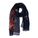 Schal Damen Muster Blau 50x160 cm