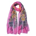 Foulard Donna Stampato Rosa 50x160 cm