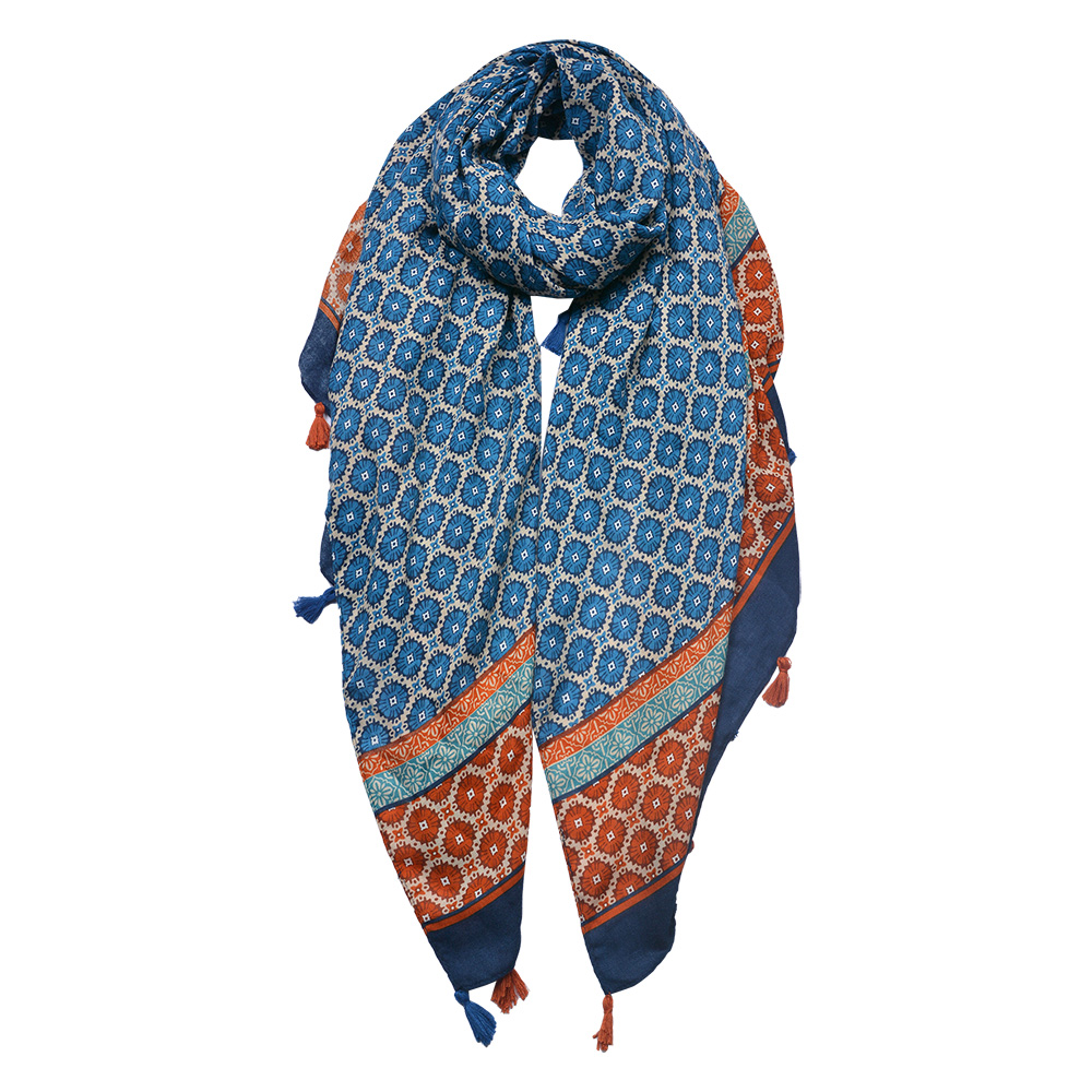 [JZSC0747] Scarf 90x180 cm blauw