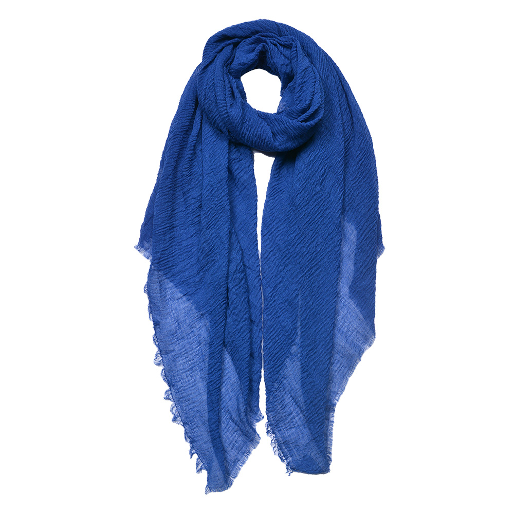 [JZSC0751BL] Sjaal 90x180 cm blauw
