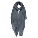 Schal Damen Muster Grau 90x180 cm