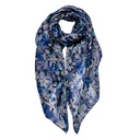 Scarf 90x180 cm blauw