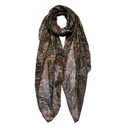 Scarf Women Print Beige 90x180 cm