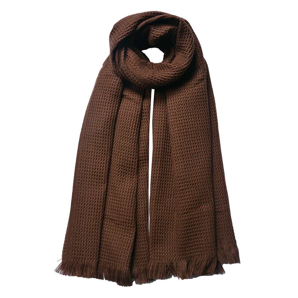 Sjaal 50x180 cm bruin
