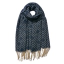 Scarf Women Blue 65x180 cm